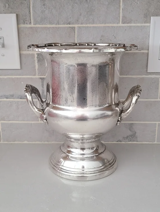 Vintage Silver Plate Trophy Champagne Bucket - Picture 2 of 8